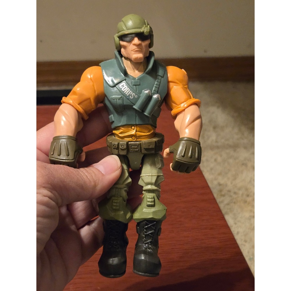 Lanard The Corps Military Action Figure Orange Green Soldier 1615WH Toy